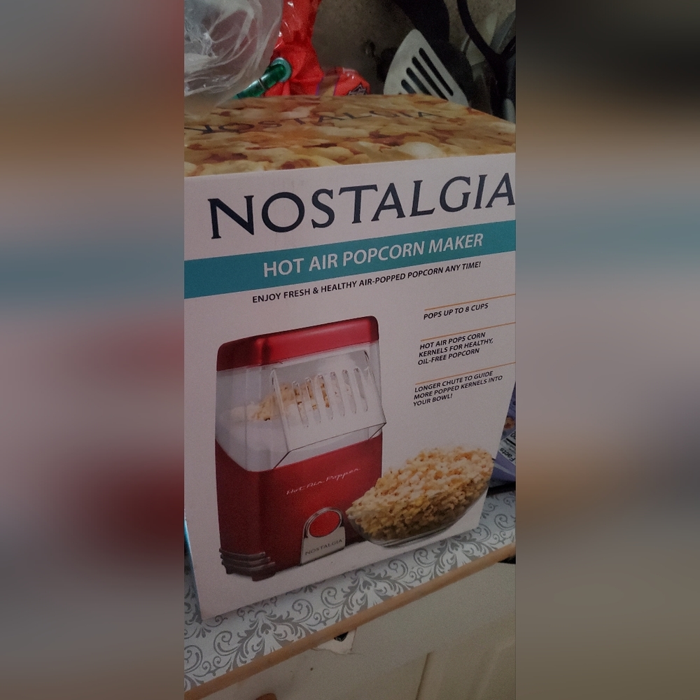 Hot air pop corn  machine